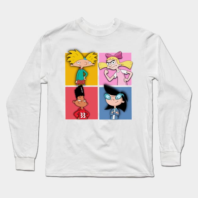 90’s Cartoon Friends Long Sleeve T-Shirt by 09GLawrence